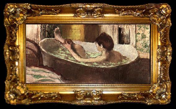 framed  Edgar Degas Femmes Dans Son Bain, ta009-2